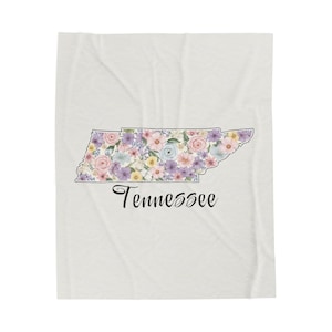 Tennessee-Decke, Blumen-Tennessee-Decke für Tennessee-Liebhaber, einzigartiges Tennessee-Geschenk