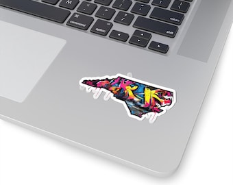 North Carolina Sticker | Abstract NC State Pride Decal