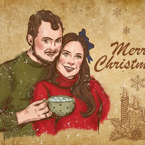 Seu cartão postal original e pessoal baseado na sua foto para as festas de fim de ano!