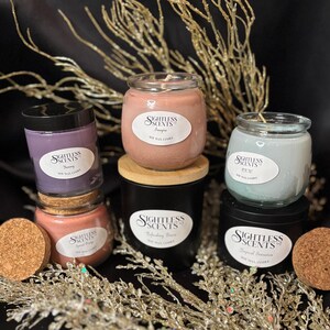 Soy Candles Variety Jars and Scents