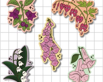Grumpy Garden - Dye Cut Sticker Pack