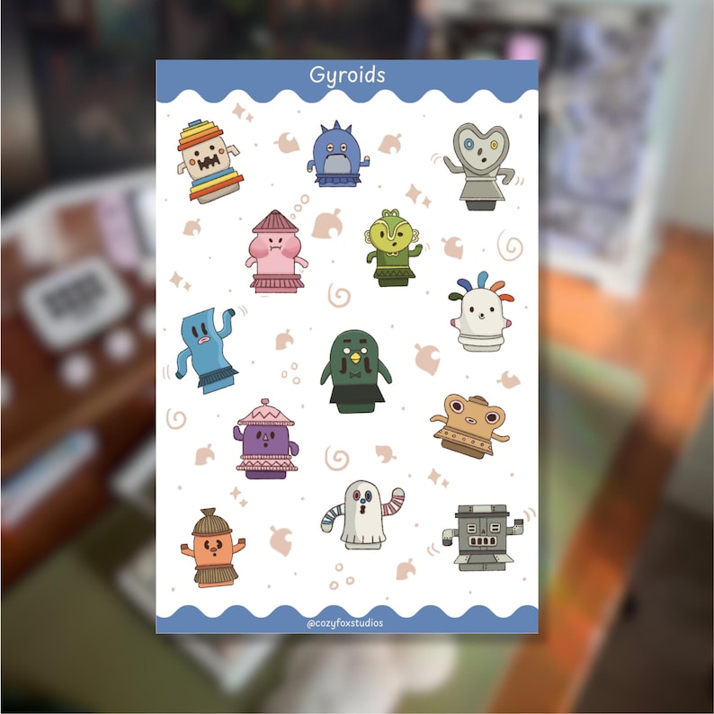 Gyroid Stickers Gyroids Sticker Sheet – Animal Crossing Stickers - Etsy