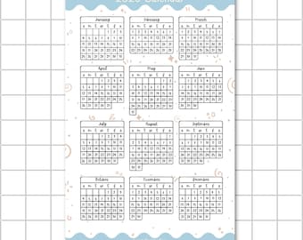2026 Monthly Calendar Stickers - Stickers for Bullet Journaling, Planning
