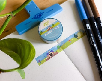 Island Days Washi Tape -  Stationary for Journals and Scrapbooking