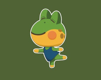 Yoga with Henry - ACNH Dye Cut Sticker