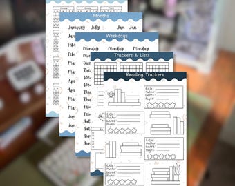 Journaling Basics Bundle - Labels and Trackers for Bullet Journaling, Planning