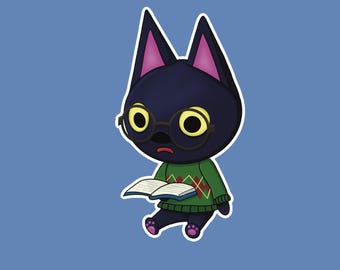 Kiki Reading - Animal Crossing Dye Cut Sticker