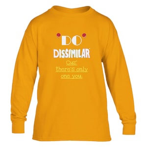 Sancho Education Group |Youth "DO DISSSIMILAR™" Gildan 5400B | Unisex Youth Heavy Cotton™ Long-Sleeve T-Shirt