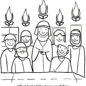 Pentecost - Colouring Page