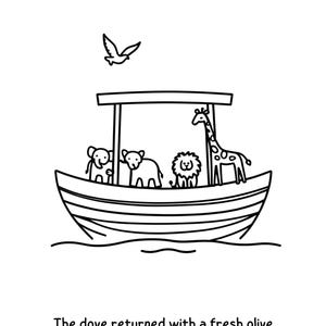 Noah&#39;s Ark - Colouring Page