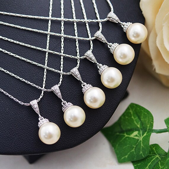 Wedding Jewelry Bridesmaid gift Bridal Jewelry Bridal Necklace Etsy