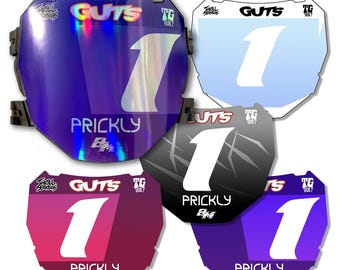 Custom Gradient ODI Number Plate Decal – Personalized Name, Number and Logos