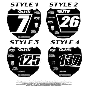 Odi Number Plate Sticker Etsy