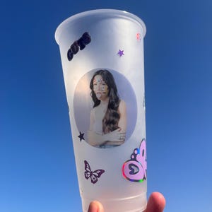 Olivia Rodrigo reusable plastic tumbler