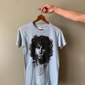 Early 1980s Jim Morrison Tee / Vintage T Shirt The Doors size Small - XS Sneakers Tag