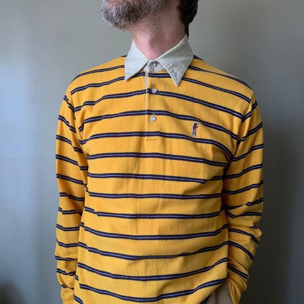 Yellow and Blue Rugby Shirt Etsy