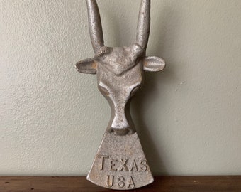 Vintage Cast Aluminum Texas Longhorn Bootjack