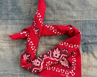 ▪️40’s【COWBOY】 VINTAGE BANDANA Vintage Wrangler Western Bandana Blue Classic Cotton | eBay