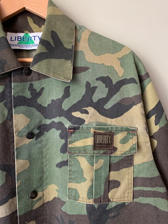 1990s Liberty Camo hunting Jacket / vintage 90's … - image 5