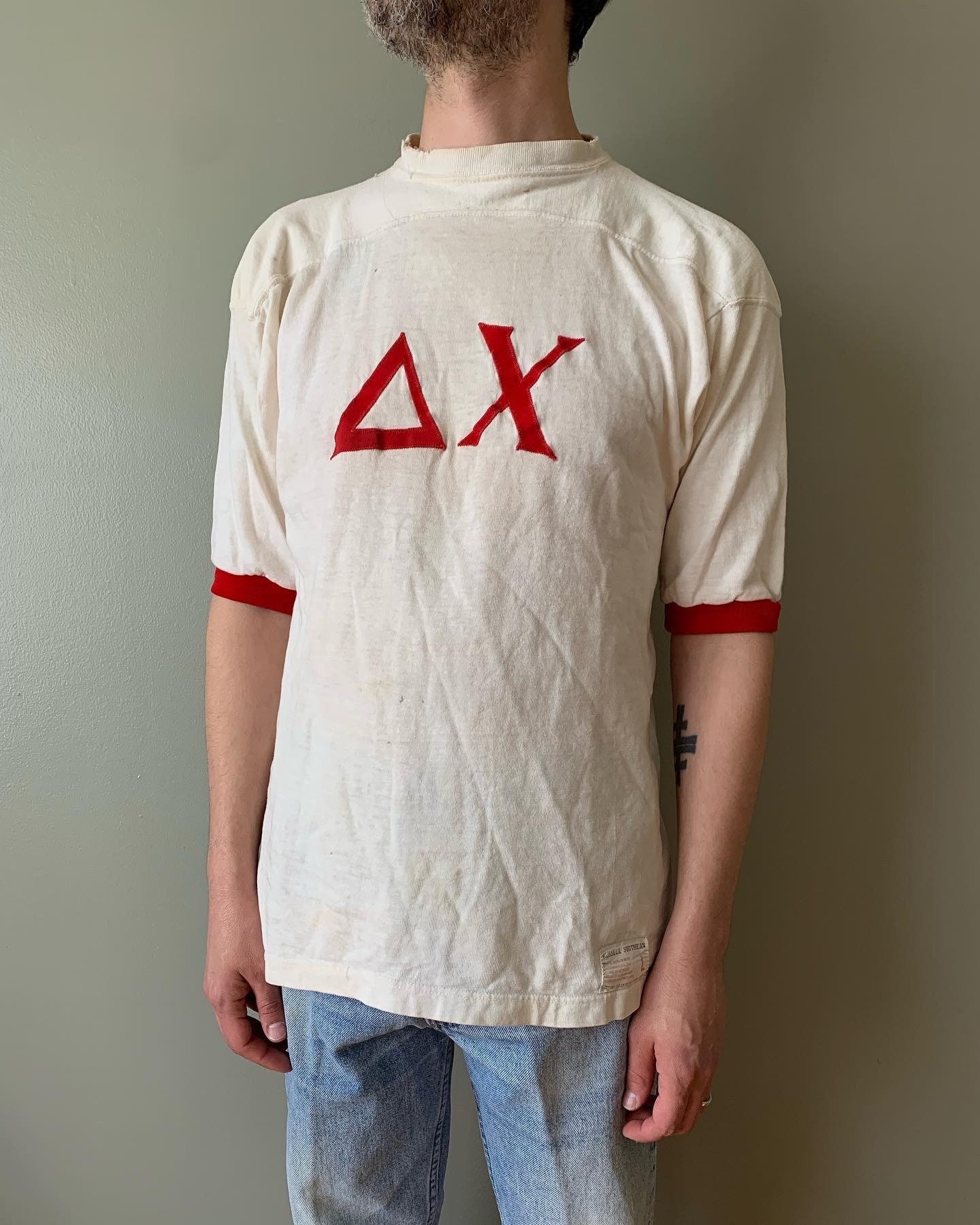 1960s Russell Southern Delta Chi Athletic Tee / Vintage 60s - Etsy