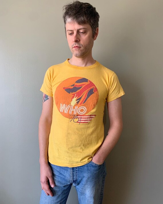ザ　フー　USA製 THE WHO  Tシャツ Mサイズ イエロー 楽天市場】【9/4 スーパーSALE限定クーポン配布!】 80s USA製