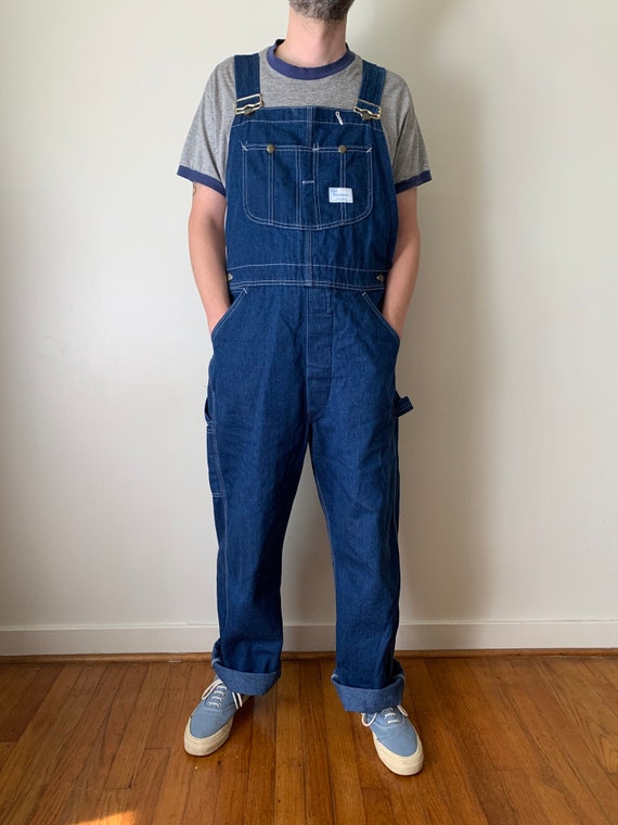 1970s Classic Sears Denim Overalls Large