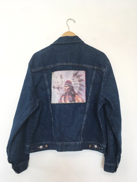 80 s veste en Jean Patch rustler avec Patch Jean d’amérindienne 663b4f 80 s veste en Jean Patch rustler avec Patch Jean d’amérindienne 663b4f