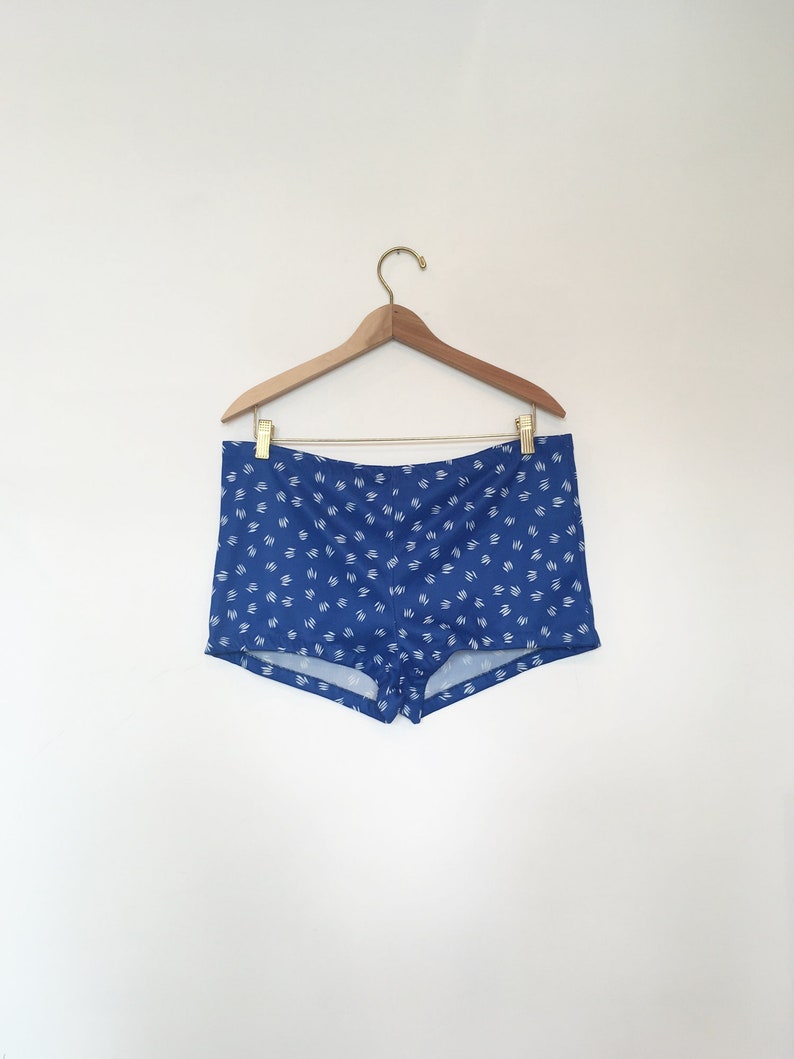 60s Blue Beach Shorts XL