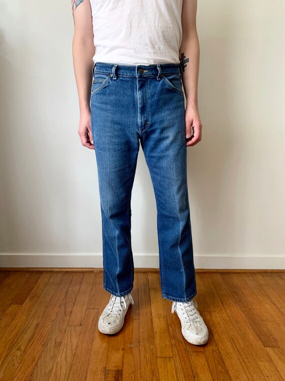 1970s Lee Riders Blue Jeans / Unisex Waist 32 Fade