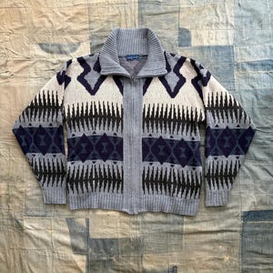 60s Zip Sweater - Etsy