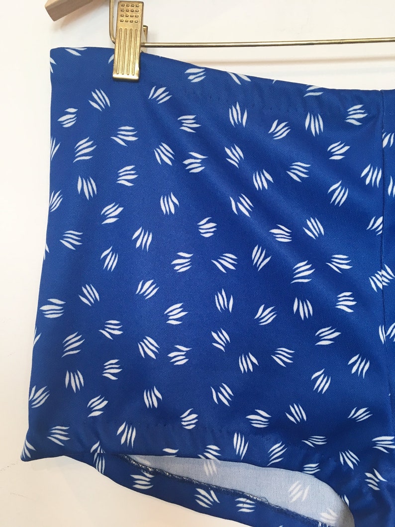 60s Blue Beach Shorts XL