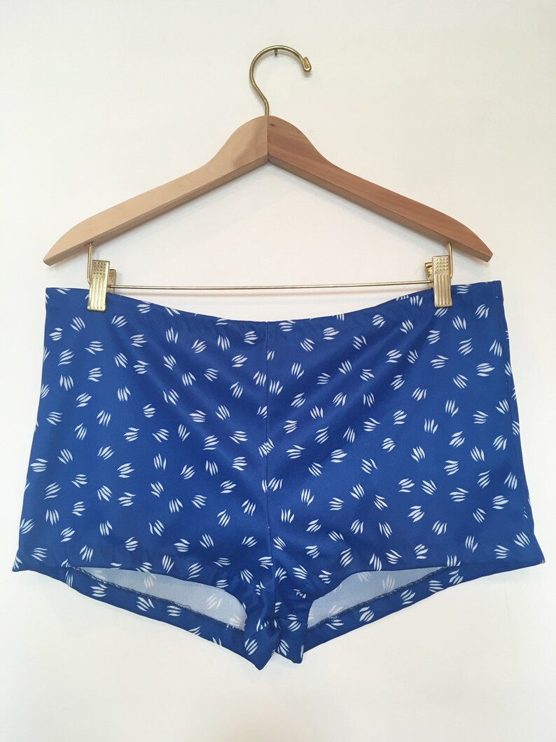 60s Blue Beach Shorts XL