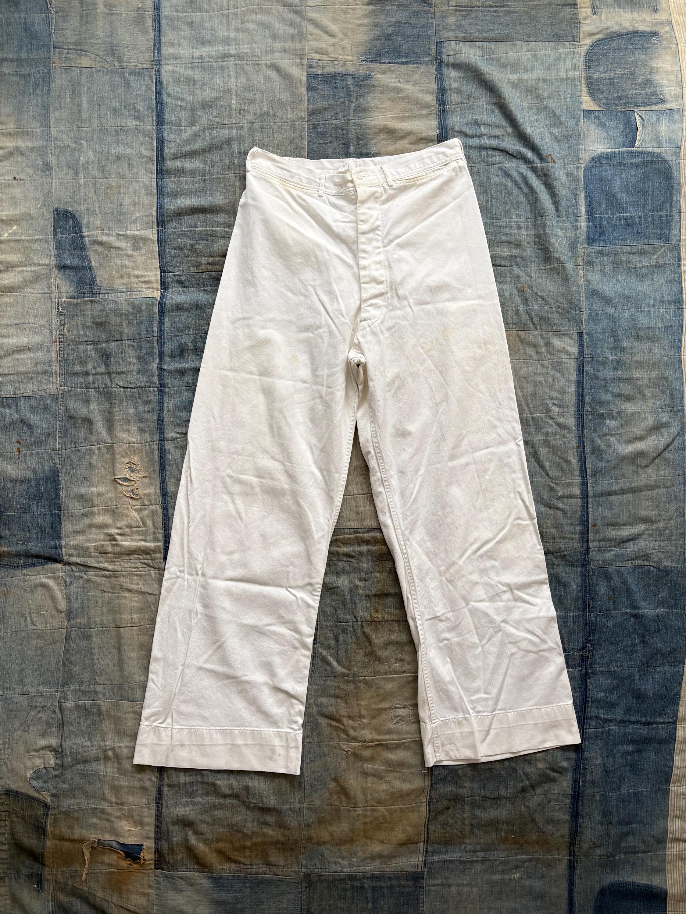 パンツ us.navy 40s 50s Sailor Pants 1940s US Navy Sailor Pants Size Women's 26 Men's 30 – Palmo