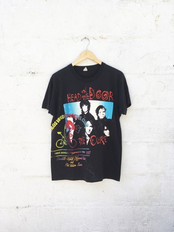 1980 S Weird Cure Head On The Door Tee Etsy
