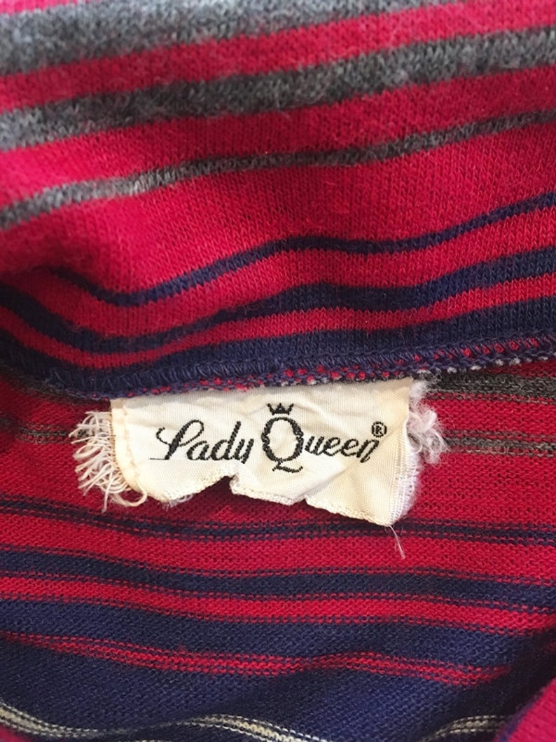 60s Striped Groovy Blouse
