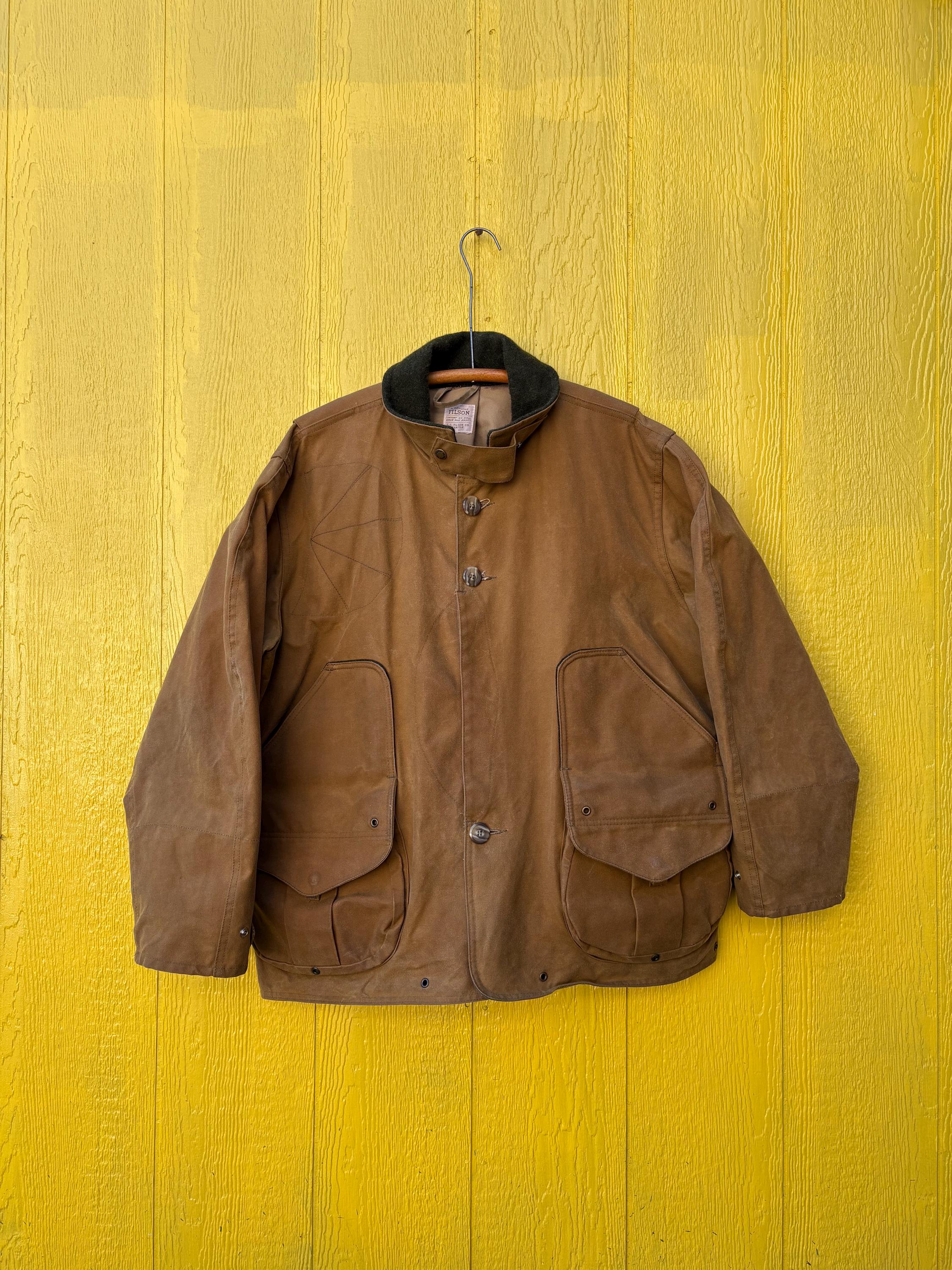 Vintage 1990s Filson Tin Cloth Field Jacket XL / 90's Filson Waxed