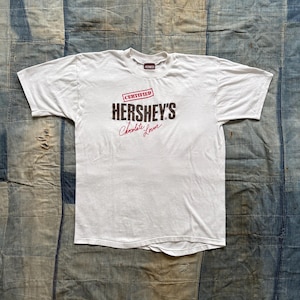 Vintage 1980s Hershey’s Chocolate Lover Tee / 80’s t shirt single stitch made in USA medium