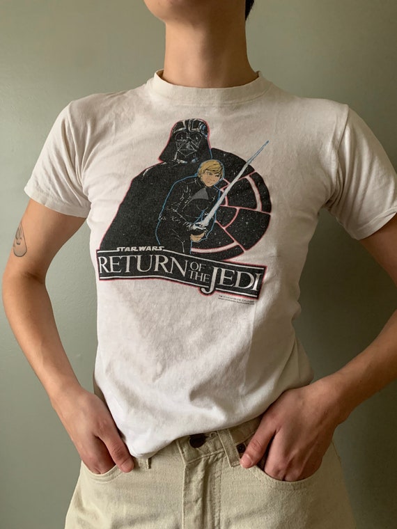 1983 of the Jedi Promo Tee Vintage 80s Star Etsy