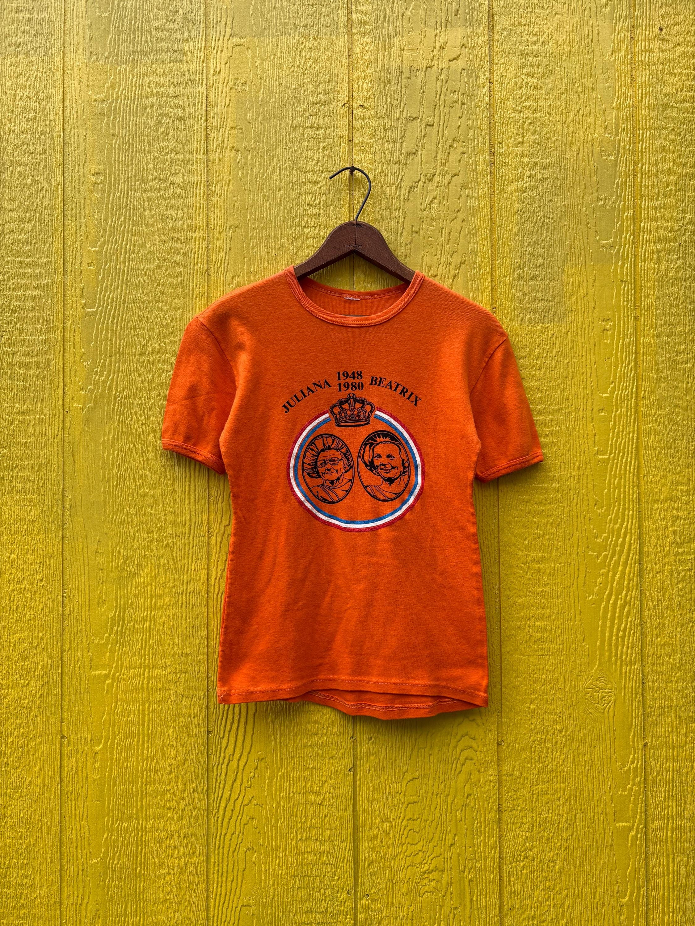 Orange Ringer Tee - Etsy