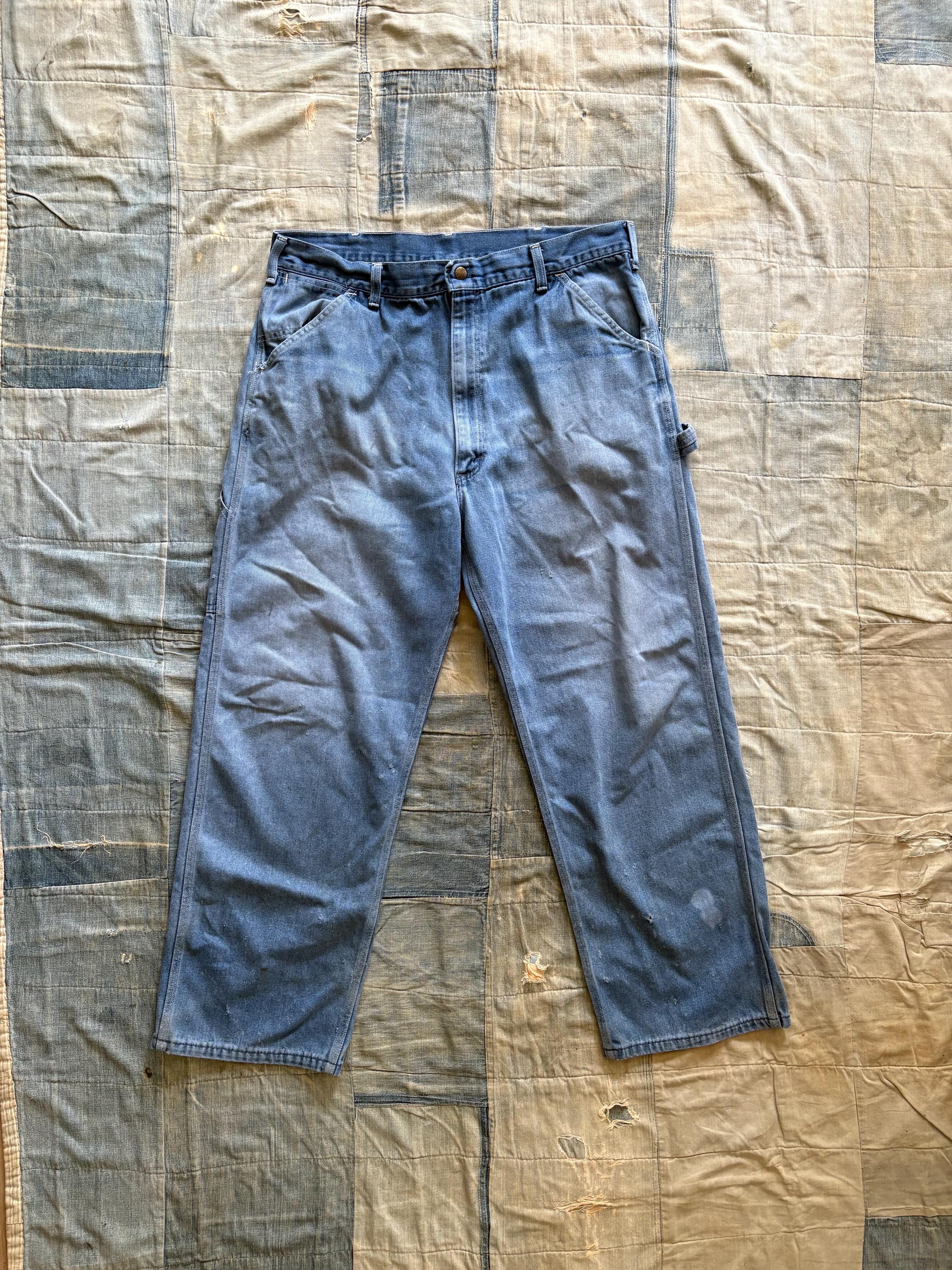 パンツ ROEBUCKS DENIM PANT W33 1970'S OLD USED Vintage 1970s Roebucks Sears Denim Work Jeans Carpenter