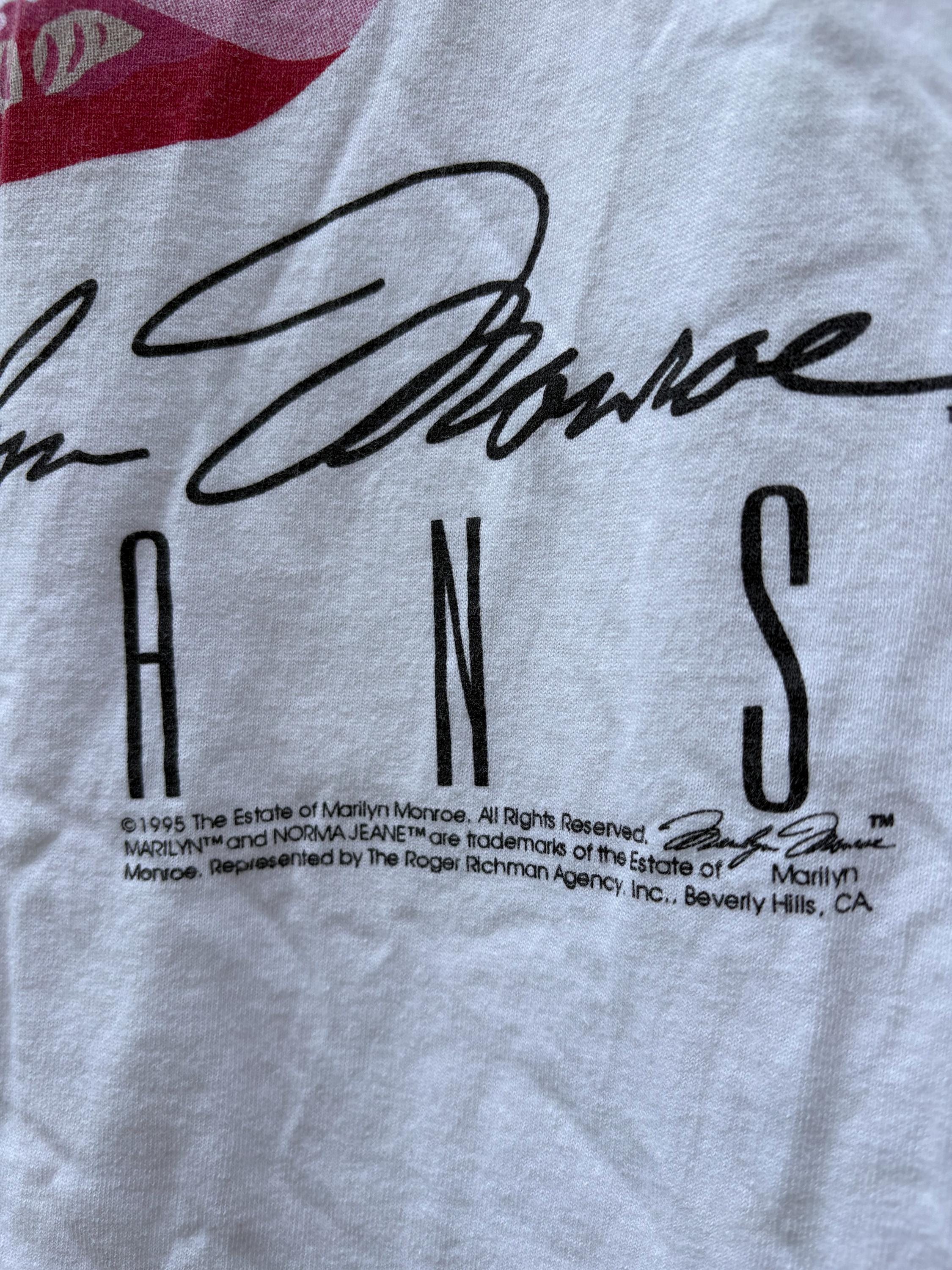 ヴィンテージ 1995 マリリン・モンロー ジーンズ Tシャツ / 90年代