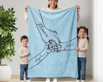 Manta personalizada para el Día de la Madre, regalo de cumpleaños para mamá