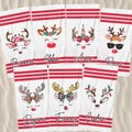 Personalized Reindeer Beach Towel,Custom Christmas Gift