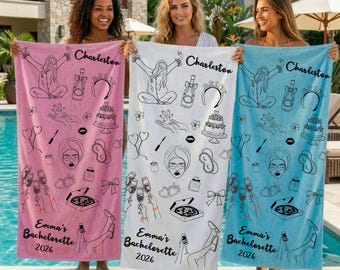 Toalla de playa Spa Bachelorette, Girls Gone Mild