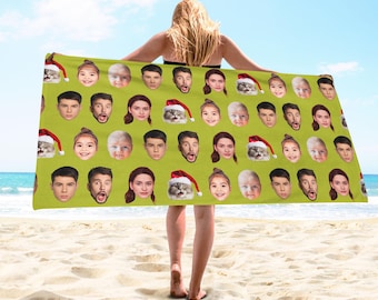 Toalla de playa personalizada, regalo con foto personalizado