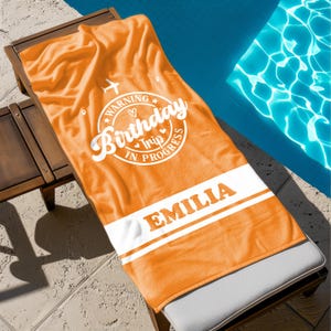Birthday Trip Beach Towel, Custom Birthday Vacation Travel Weekend Gift,Birthday Club,Birthday Squad,Birthday Girls Trip,Pool Birthday Party