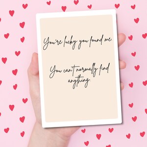 Grappige onbeleefd Valentijnskaart Verjaardagskaart Kaart voor hem Kaart voor haar Ik hou van jou-kaart voor vrouw Kaart voor man Kan niets vinden