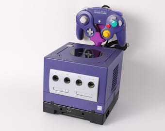 GameCube Controller Stand | Mounts in Console Handle | Retro Nintendo Storage & Display Rack