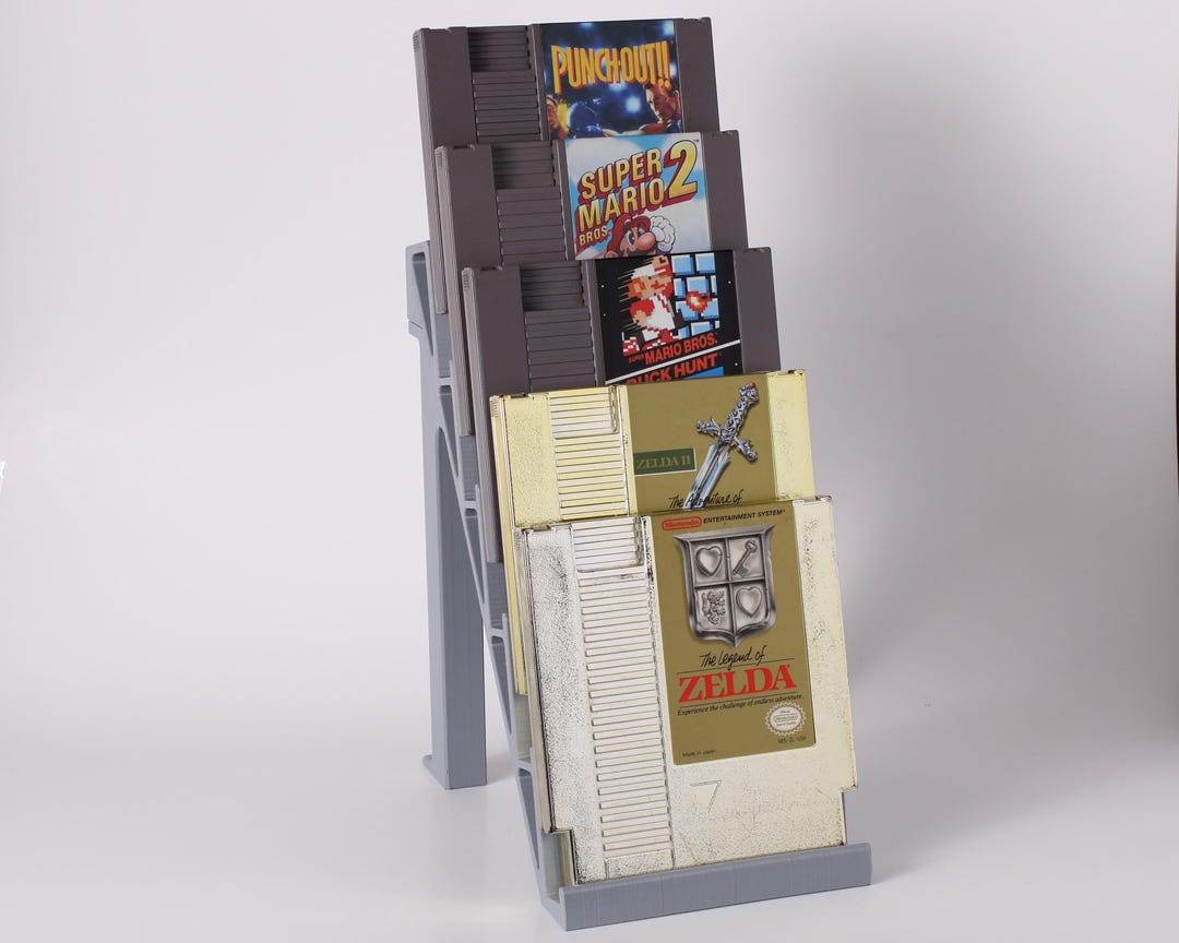 NES Cartridge Display Rack – Holds 5 Games | Modular & Expandable ...