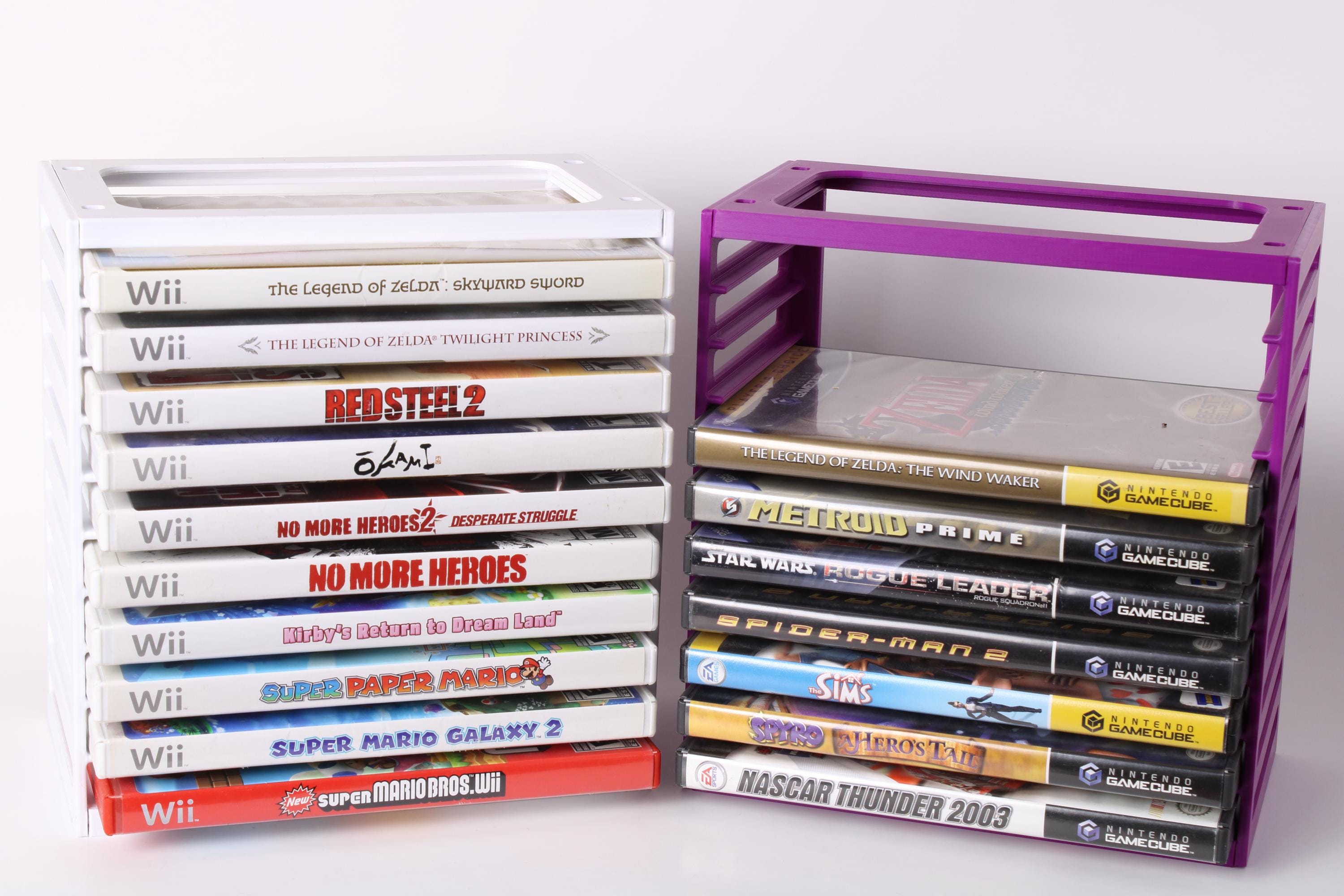 Stackable Game Case Rack for Xbox 360, PS2, Wii, Gamecube & More ...